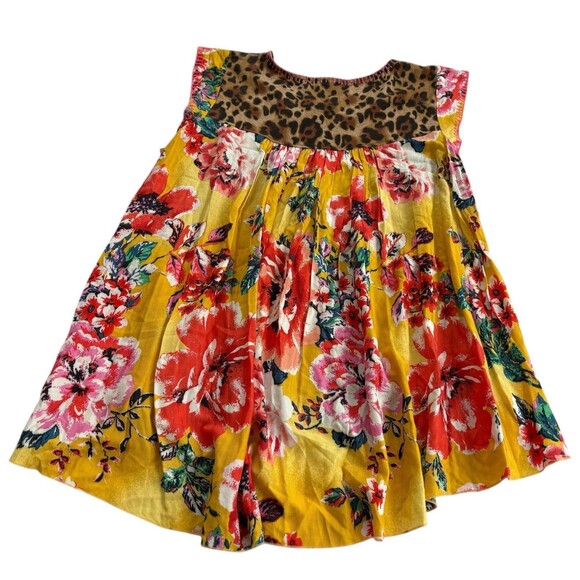 NWT Ivy Jane Floral Animal Print Flowy Rayon top size S - Picture 4 of 10